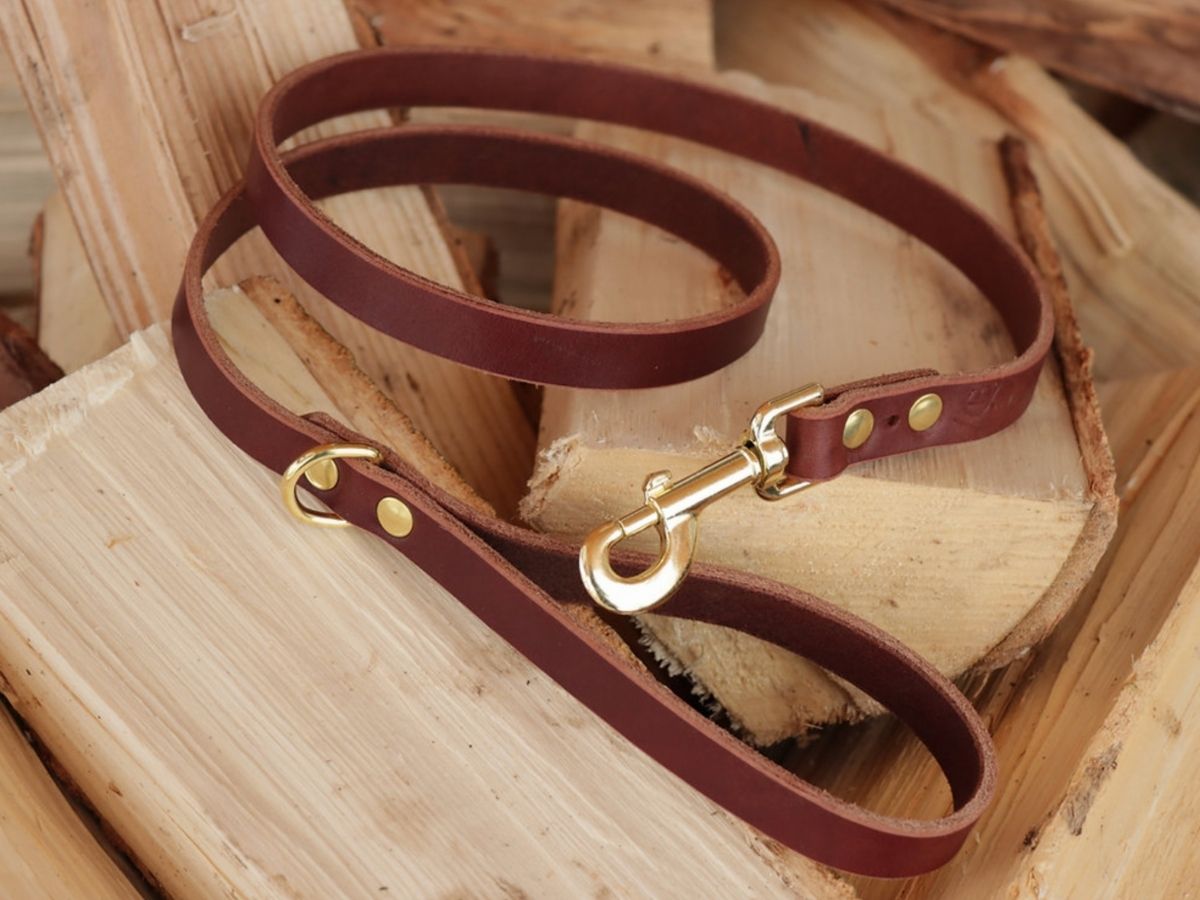 Full Grain Leather Dog Leash