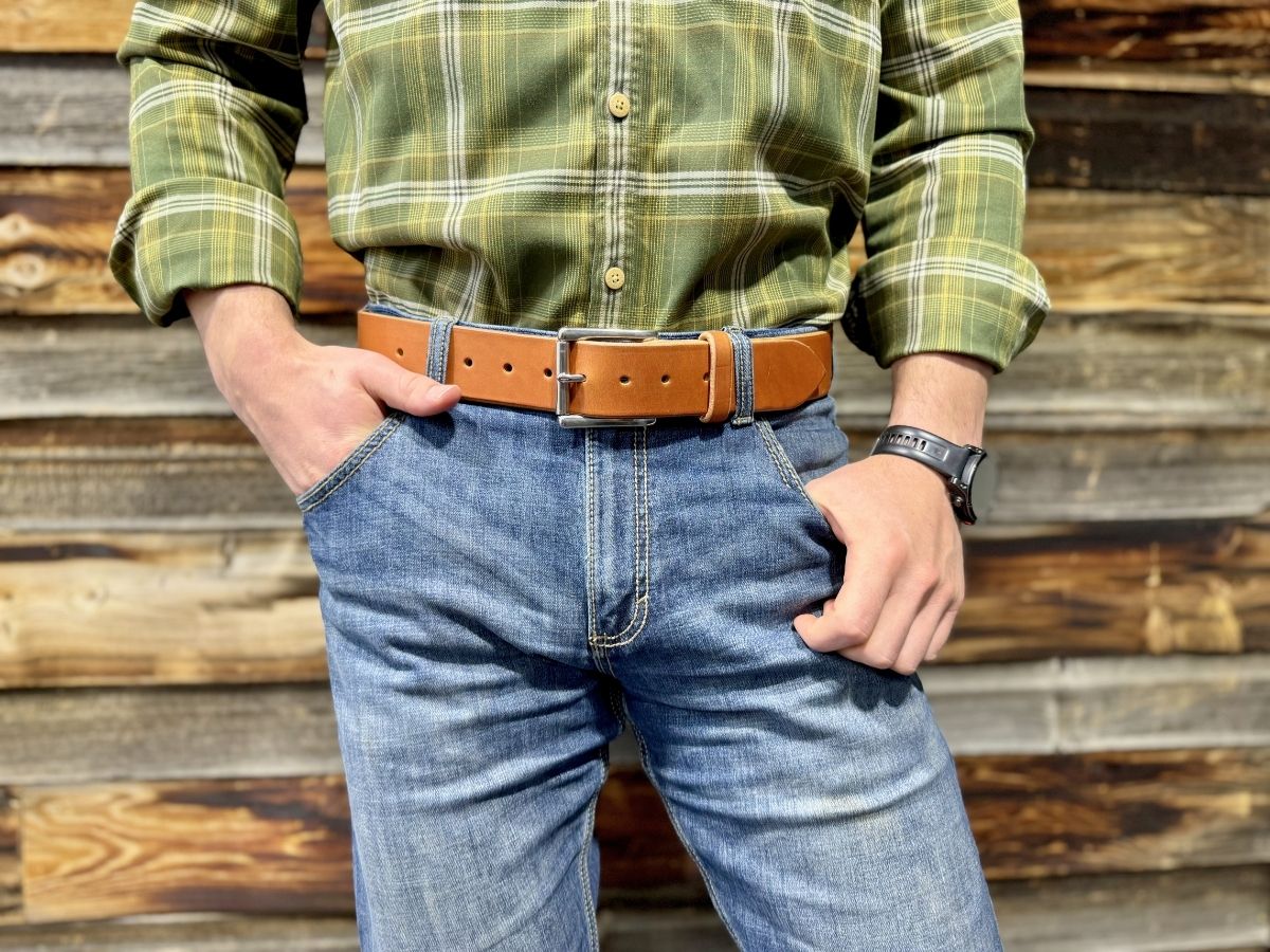 The Man Belt 1.75" - Saddle Tan