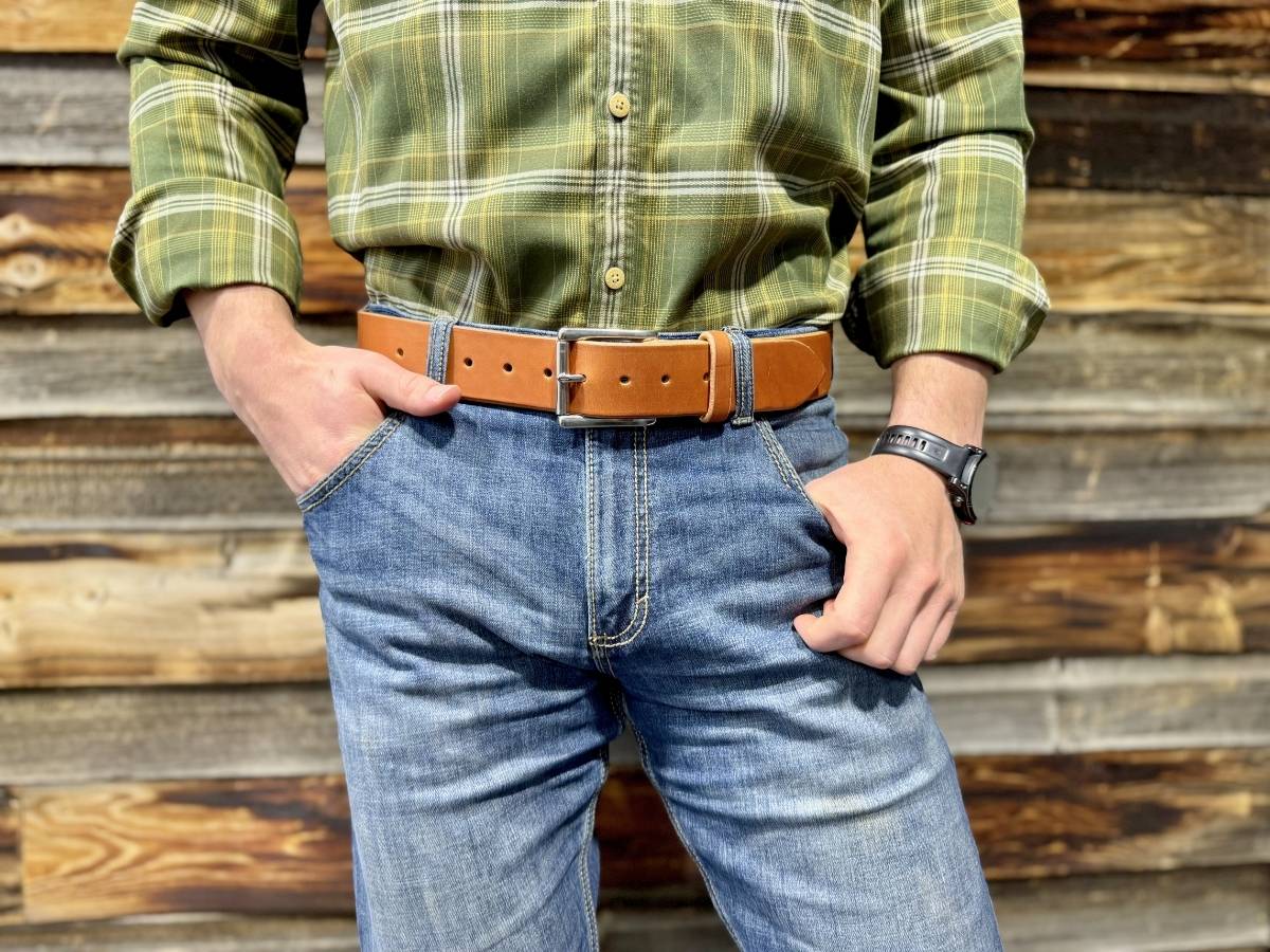 The Man Belt 1.75" - Saddle Tan