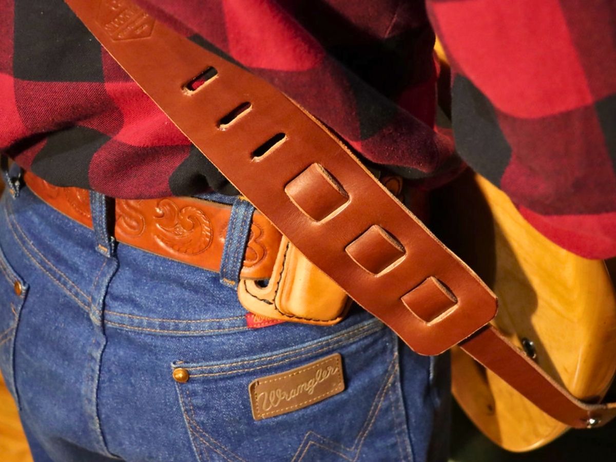 Full Grain Leather Guitar Strap