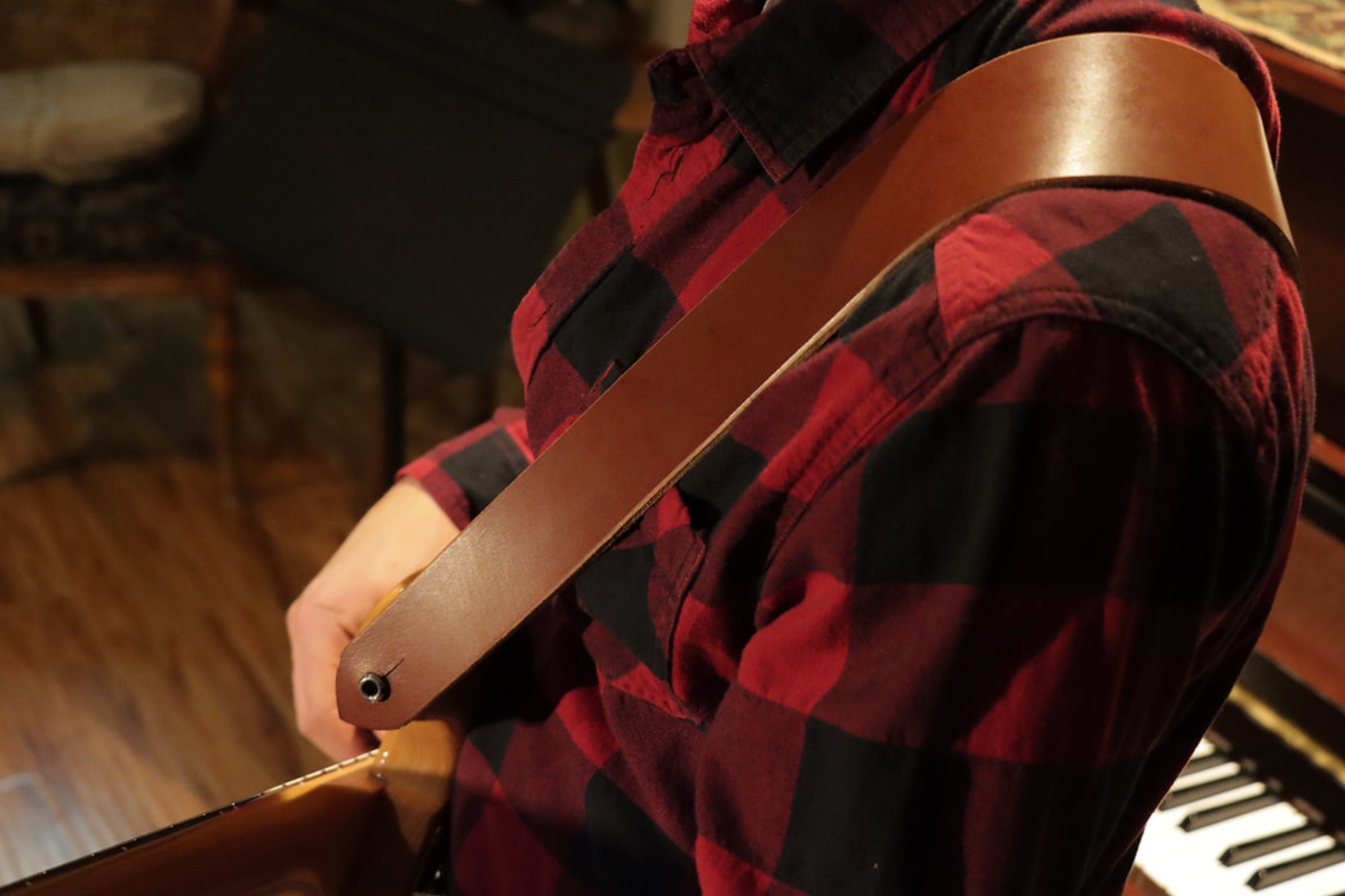 Full Grain Leather Guitar Strap