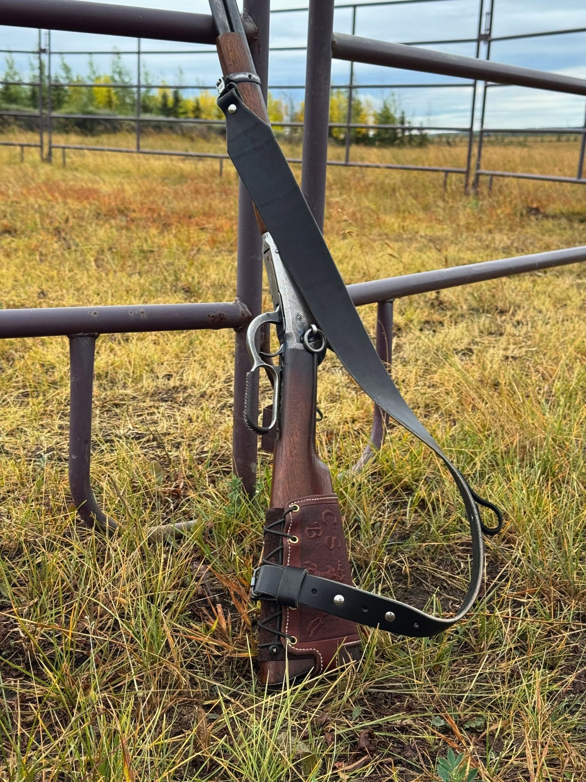 English Bridle Rifle Sling - Black