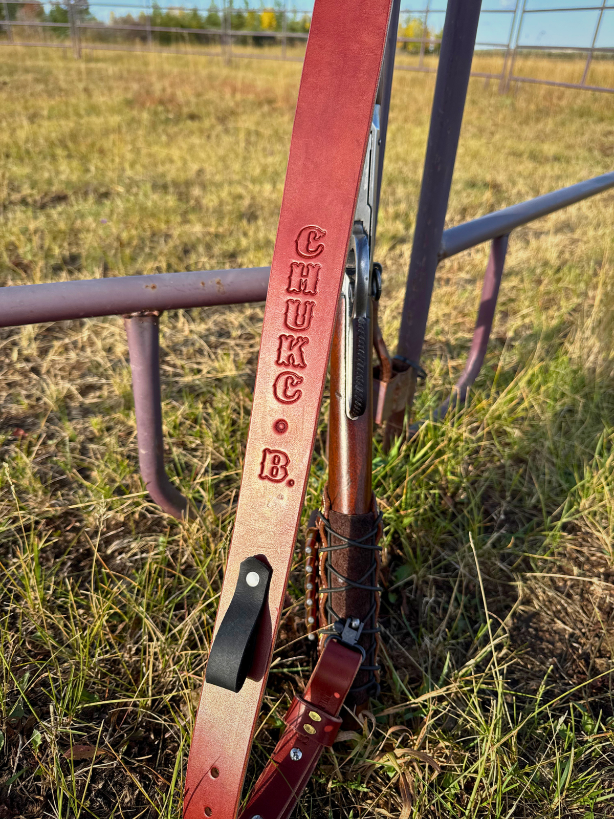 English Bridle Rifle Sling - Chestnut