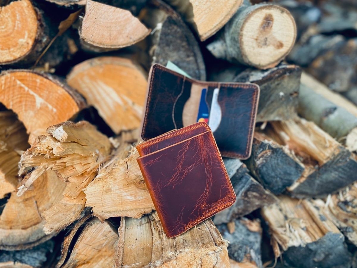 Hand Stitched Leather Wallet