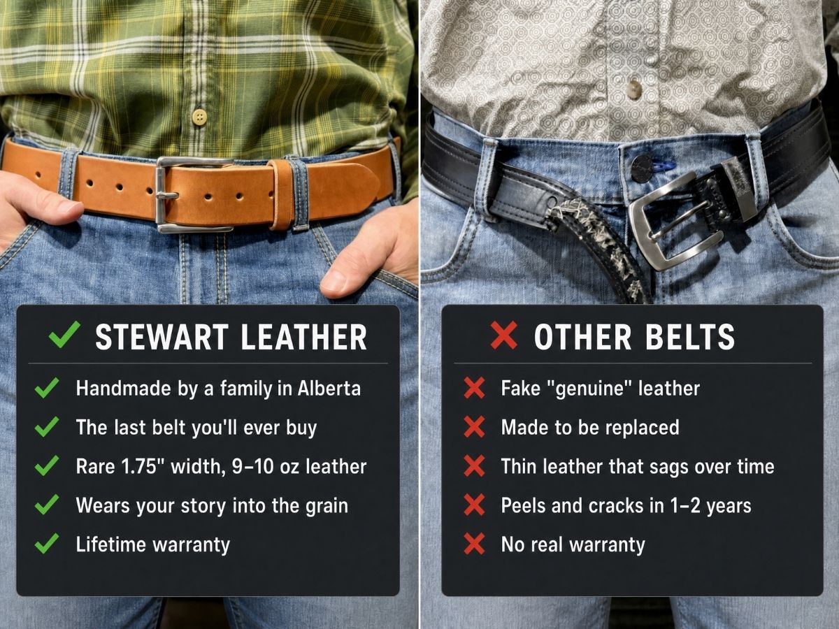 The Man Belt 1.75" - Saddle Tan