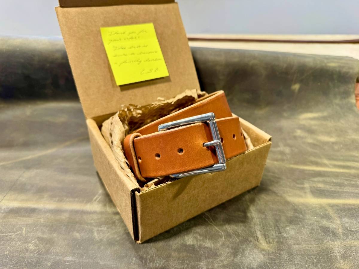 The Man Belt 1.75" - Saddle Tan
