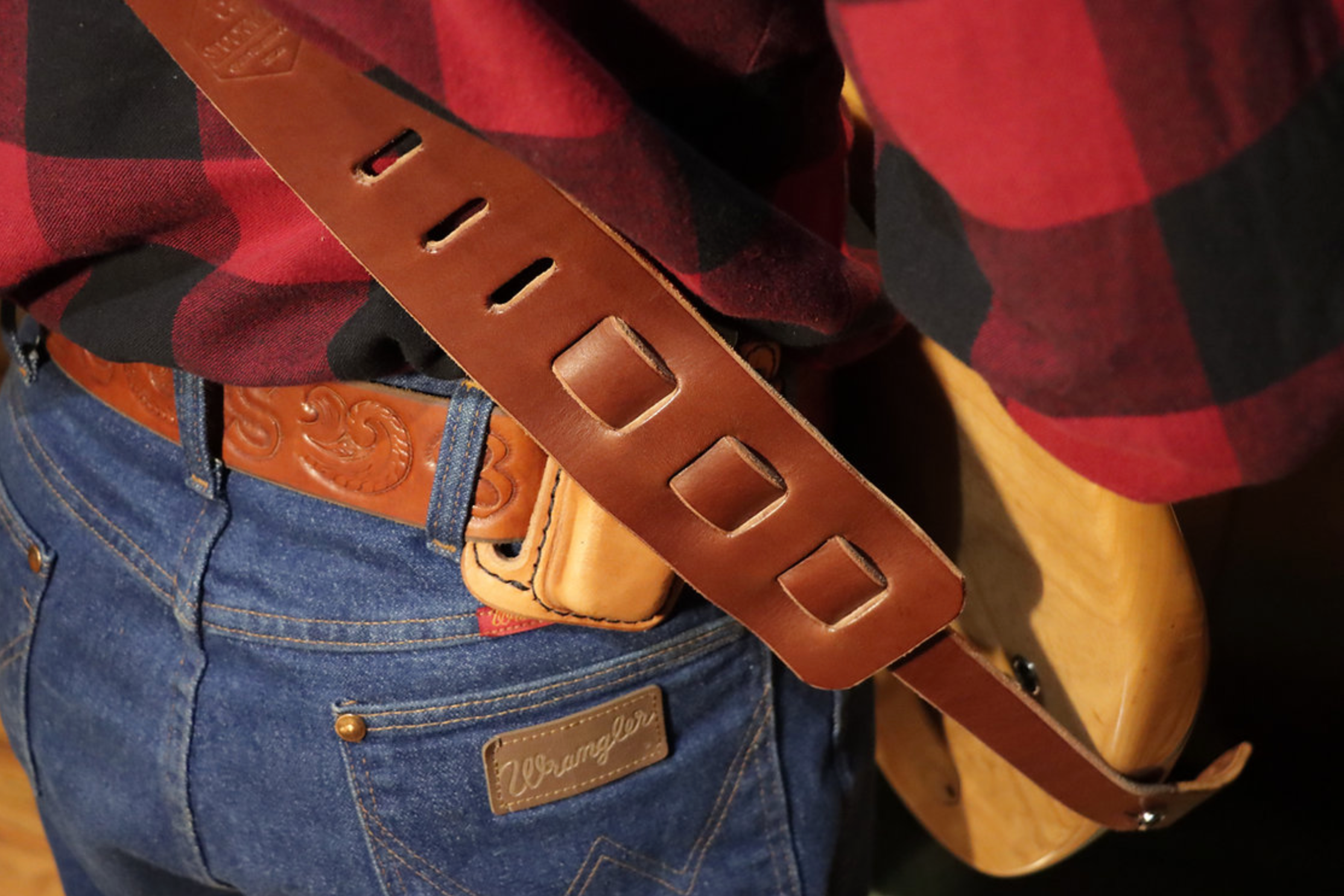 Full Grain Leather Guitar Strap