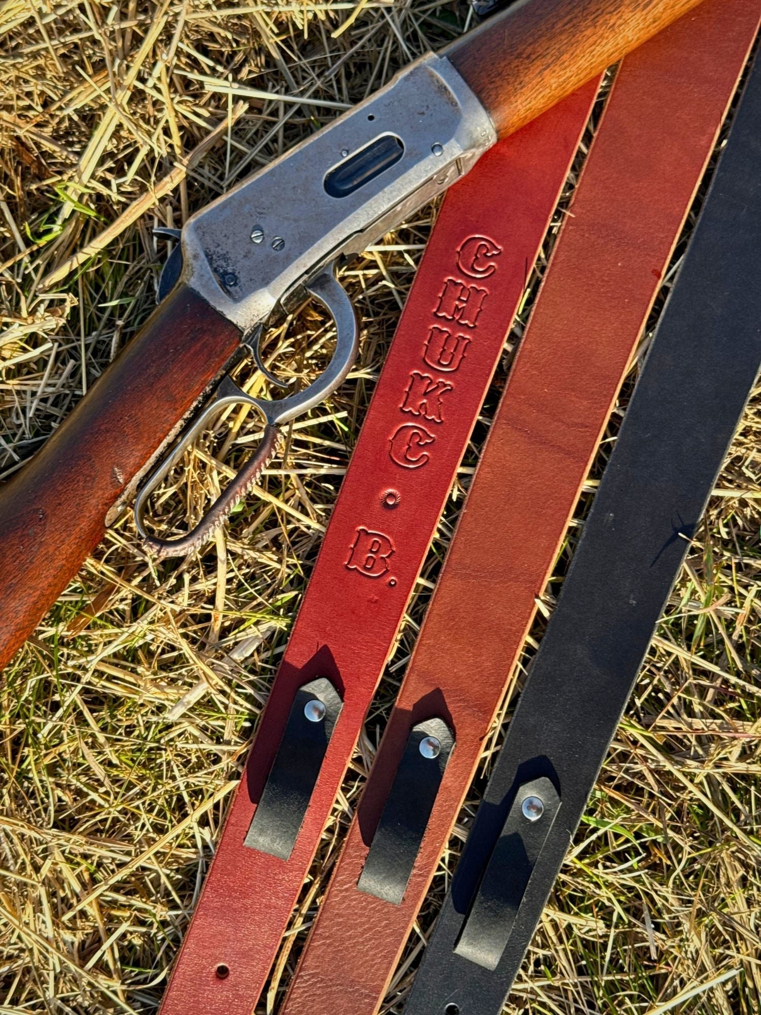 English Bridle Rifle Sling - Black