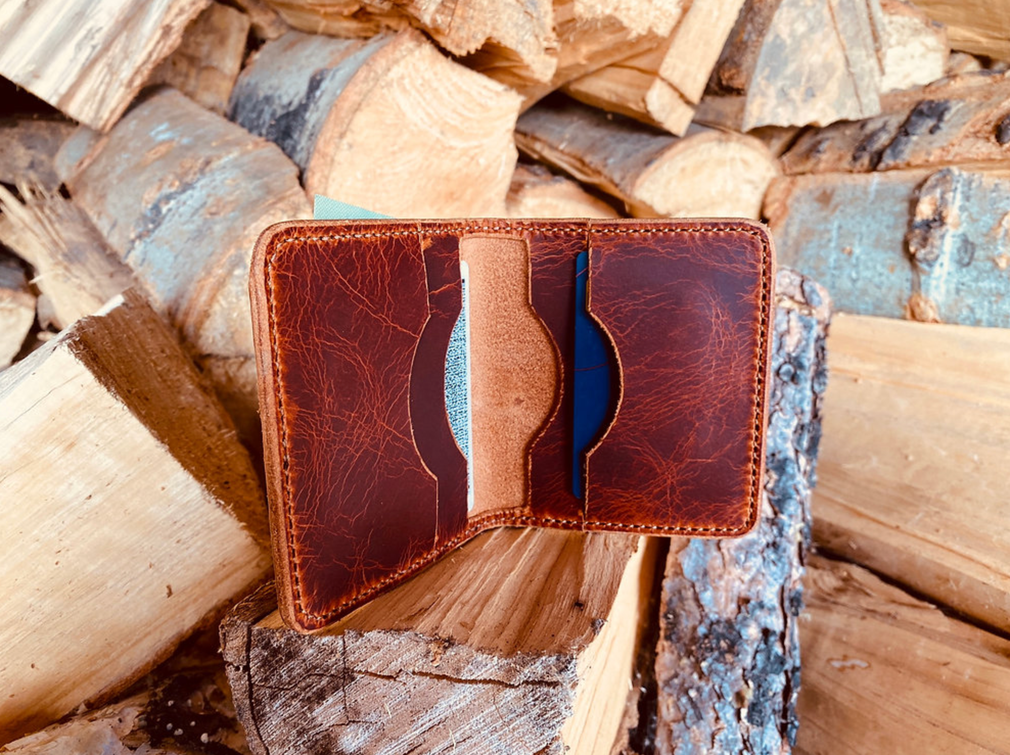 Hand Stitched Leather Wallet