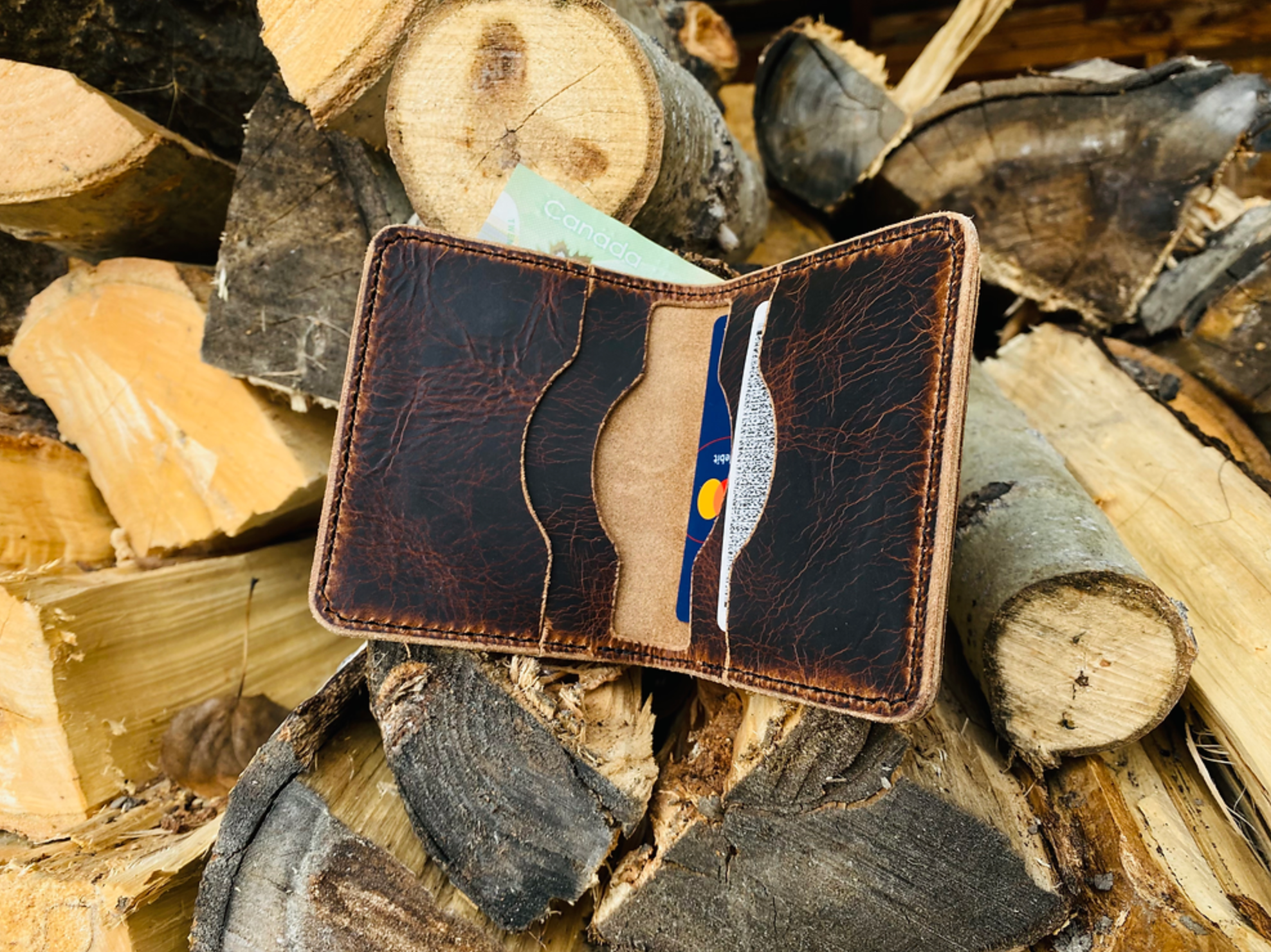 Hand Stitched Leather Wallet